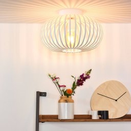 Lucide Manuela cage ceiling light, Ø 40 cm, white