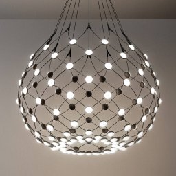 Luceplan Mesh pendant lamp Ø 80cm 2m suspension system