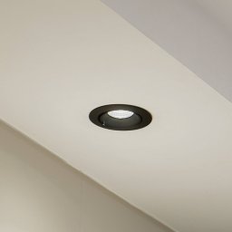 Arcchio Harcos LED downlight, black, Ø 11 cm, 4,000K