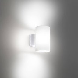 AILATI Bianca LED outdoor wall light, white, plastic