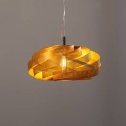 Euluna Vento pendant light, gold-coloured, Ø 50 cm