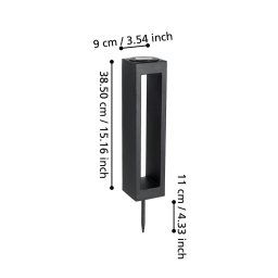 EGLO LED ground spike light 48934, black