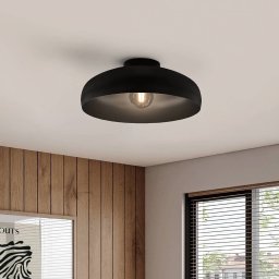 EGLO Mogano ceiling light, Ø 40 cm, black, steel