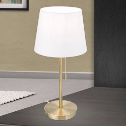 ORION Ludwig table lamp, USB port white/antique brass