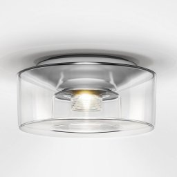 Serien Lighting serien.lighting Curling M ceiling lamp 2,700K clear acrylic