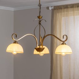 EMIBIG LIGHTING Wivara 3 pendant light, 3-bulb, gold
