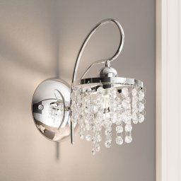 Alfa Dace wall light with glass shade