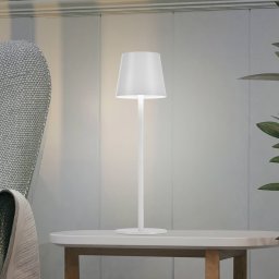 JUST LIGHT. GmbH JUST LIGHT. Euria rechargeable LED table lamp, white, iron, IP54
