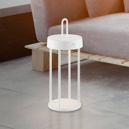 JUST LIGHT. GmbH JUST LIGHT. LED table lamp Anselm, white, 28 cm, iron
