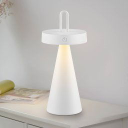 JUST LIGHT. GmbH JUST LIGHT. LED table lamp Alwa, white, iron, IP44