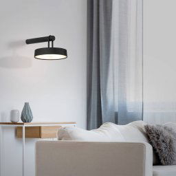 JUST LIGHT. GmbH JUST LIGHT. LED wall lamp Arma, black plastic IP44