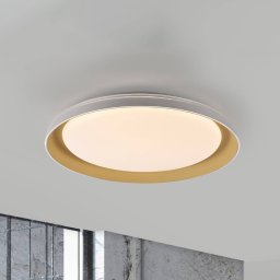 JUST LIGHT. GmbH JUST LIGHT. Sati LED ceiling light, plastic, white/brass