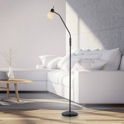 JUST LIGHT. GmbH JUST LIGHT. Loki floor lamp, black, iron, glass