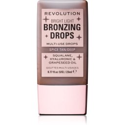 Revolution Bright Light Bronzing Drops Liquid Bronzer shade Deep Bronze Spice 23 ml