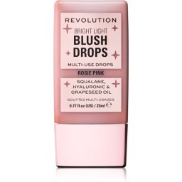 Revolution Bright Light Blush Drops Liquid Blush shade Pink Rosie 23 ml