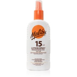 Malibu Lotion Spray Medium Protection Protective Spray SPF 15 200 ml