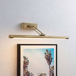 Lucande Dimitrij LED picture light, brass, metal, 54cm