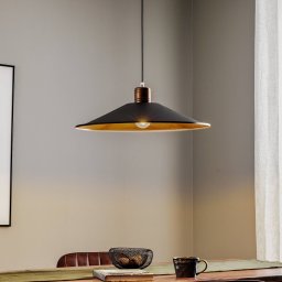 Nowodvorski Lighting Garret I pendant light in dark brown/copper Ø 50 cm