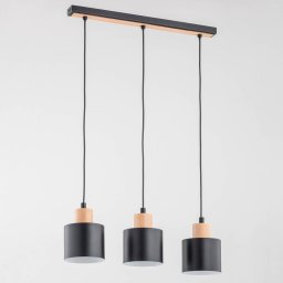 Envostar Ilva pendant light, 3-bulb, black