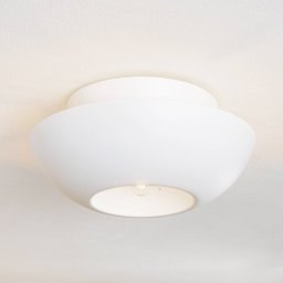 Lucande Kellina ceiling light, Ø 48 cm, white, metal