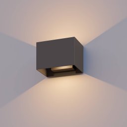 Calex outdoor wall light Rectangle up/down height 10cm anthracite