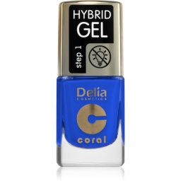 Delia Cosmetics Coral Hybrid Gel Gel Nail Varnish without UV/LED Sealing shade 126 11 ml