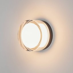 SLV LED wall light Cyft, black, aluminium, Ø 13.2 cm, CCT