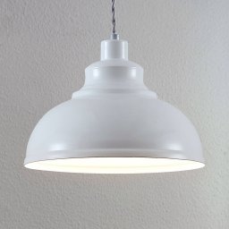 Lindby pendant light Albertine, 29 cm, white, metal