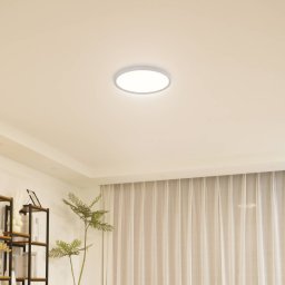 Lindby LED ceiling light Pravin, Ø 40 cm, CCT, white