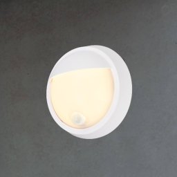 Briloner LED outdoor wall lamp with rechargeable battery, 3785016, white, motion sensor,