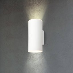 Briloner LED outdoor wall lamp 3786016, white, touch dimmer, up/down