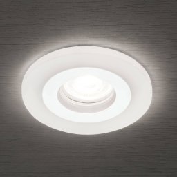 ORION Glow recessed spotlight, white, metal, Ø 11 cm, GU10