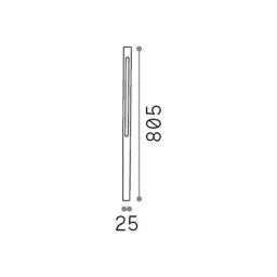 Ideallux Ideal Lux LED path light Jedi anthracite metal height 80.5 cm