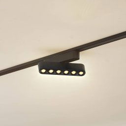 Lindby LED strip 48V Lumaro,black,6points,rotatable,dimmable