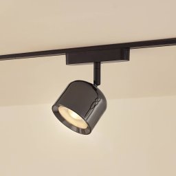 Lindby LED spot 48 V Lumaro, grey, Ø 8.2 cm, aluminium, dimmable