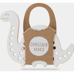 Milin Big Wooden Lacing Toy Dinosaur Max activity toy 18,5 cm x 11 cm x 0,7 cm 1 pc
