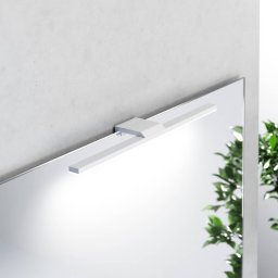 MCJ Triga LED mirror light, IP44, white, 40cm, 3,000K