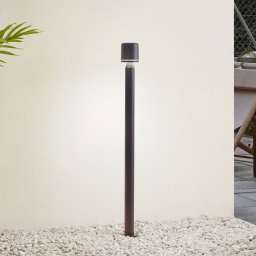Lindby LED path light Amila, black, aluminium, IP54
