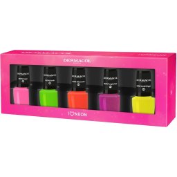 Dermacol Neon Neon Nail Varnish for Artificial Nails gift set