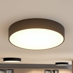 Arcchio LED ceiling lamp Noabelle, Ø 60 cm, black, metal