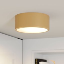 TEMAR LIGHTING Cleo ceiling light, Ø 20 cm, IP20, gold-coloured, metal, E27
