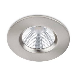 Trio Lighting Zagros nickel-coloured LED recessed spotlight IP65