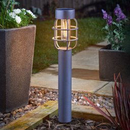 SMART GARDEN Anglia LED solar ground spike light, set of 2, anthracite, IP44