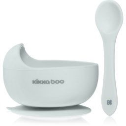 Kikkaboo Silicone Bowl with Spoon silicone bowl with spoon 4 m+ Blue 2 pc