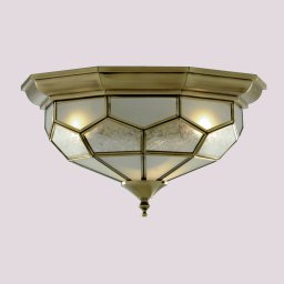 Searchlight Frida ceiling light with glass inserts
