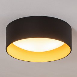 Argon Riu ceiling lamp, black/gold, steel, Ø 35 cm