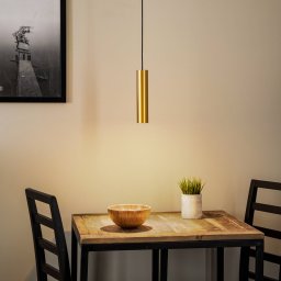 Nowodvorski Lighting Eye pendant light, 1-bulb, brass, shade height 25 cm