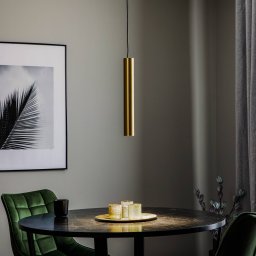 Nowodvorski Lighting Eye pendant light, 1-bulb, brass, shade height 40 cm