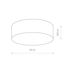 Nowodvorski Lighting Cameron ceiling light, grey, Ø 65 cm