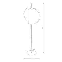 Nowodvorski Lighting Sunset floor lamp, dark brown/gold/black